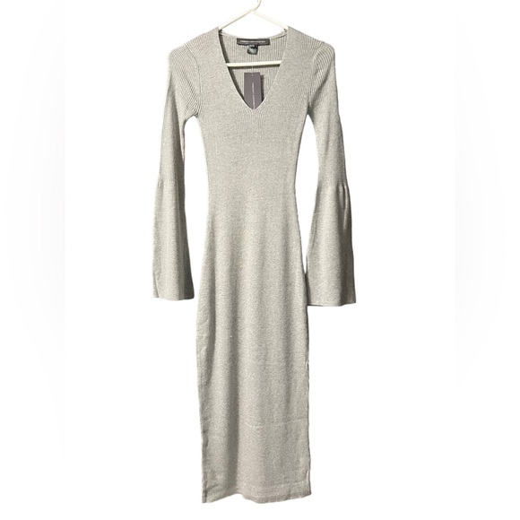 French Connection Knit Wool Blend Midi/Maxi Bodycon Dress NWT - Picture 2 of 6